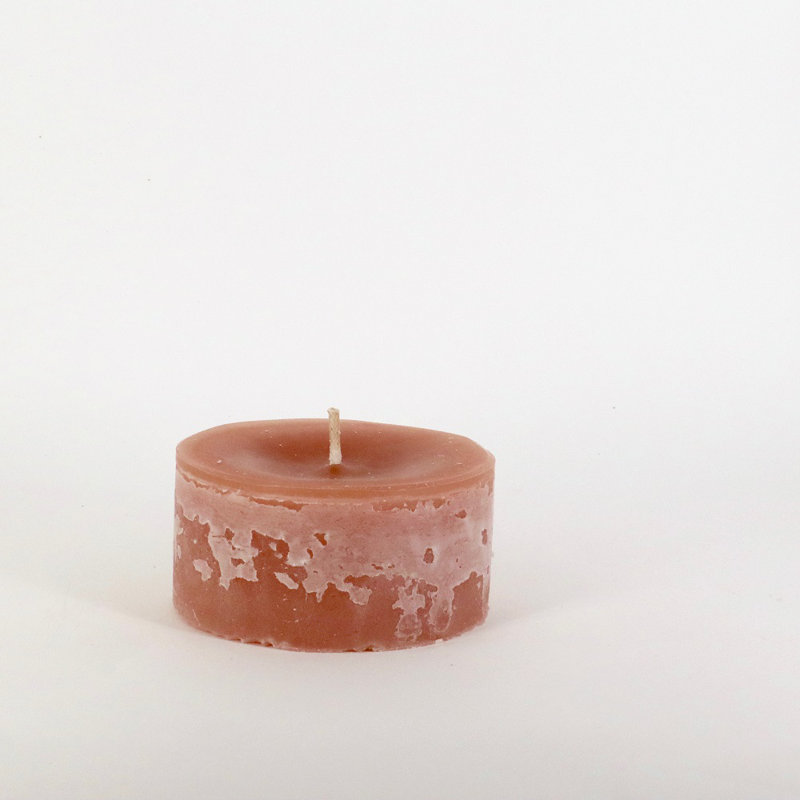Unscented Pillar Candle, 19.65" H x 4" W x 4" D, Brique
