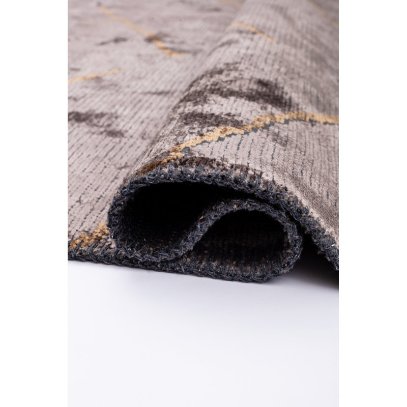 Rapture Brown/Tan Geometric Luxury Area Rug, Rectangle 7'10" x 11'2"