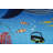 Momeni Playground Ocean Blue Kid Rug Round-104294677