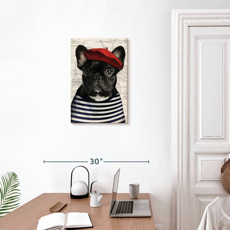 Brampt Adorable French Bulldog, 24" H x 16" W
