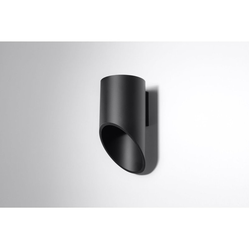 Tod Flush Mounted Sconce, Black