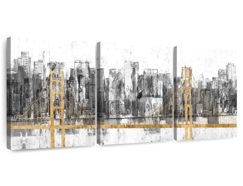 Senne Golden Bridge Panorama, H 15 po x l 32 po