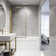 Meridian 34" W x 62" H Fixed Framed Bathtub Screen with 3/8" Glass