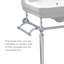 Victoriahaus 23.5" x 20" Rectangular Console Sink with Faucet Drill, Towel Bar, Backsplash, and Overflow-716361192-716361195