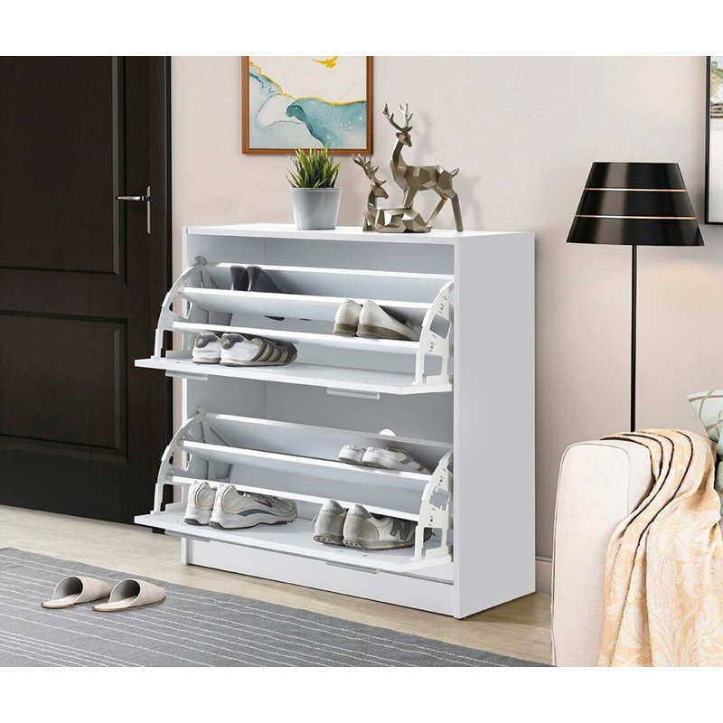 18 Pair Flip Down Shoe Storage