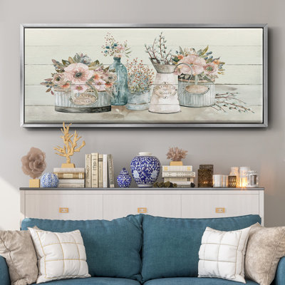 Marché aux fleurs - Toile encadrée
