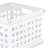 Sterilite Stackable Plastic Storage Open Crate Bin Organizer Box, White