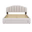Lit plateforme tapissier Teddy-1132650830