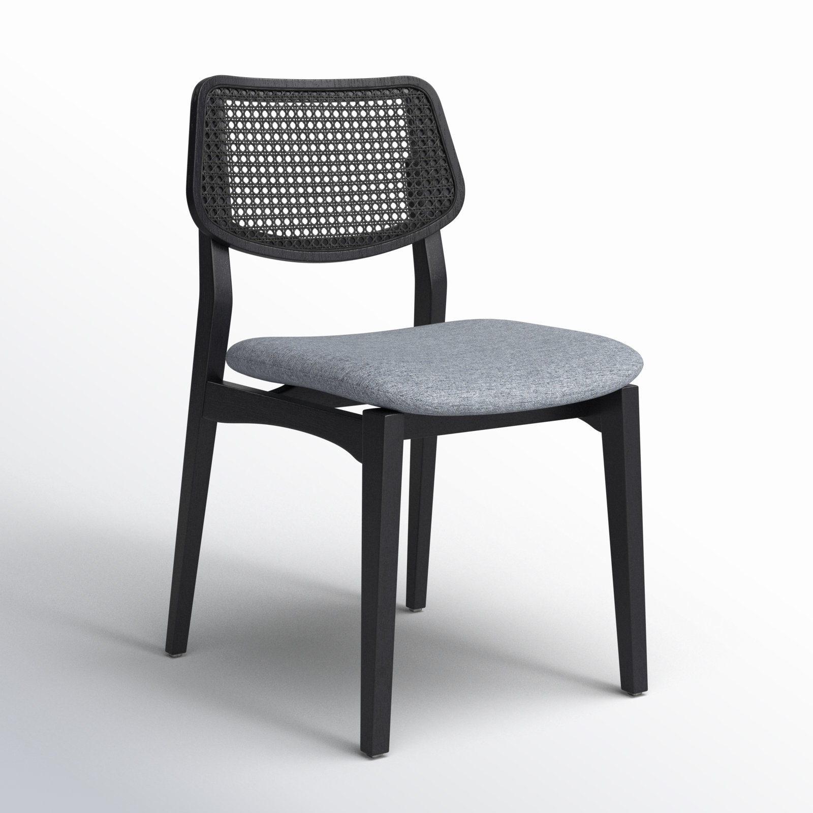 Adalay Oak Dining Chair, Essence Gray/Ebano Frame