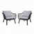 Coussin gris/cadre noir est en rupture de stock