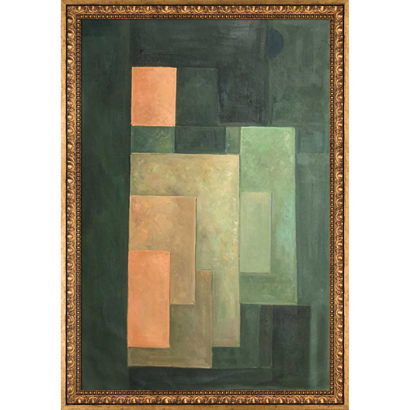 «Tower In Orange And Green» par Paul Klee - peinture sur toile encadrée