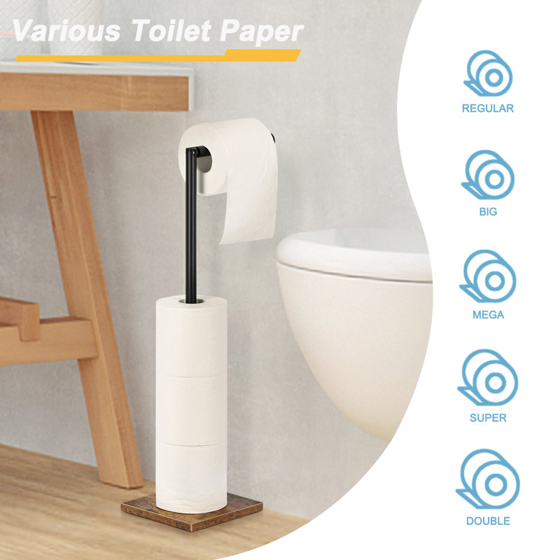 Porte-papier hygiénique sur pied