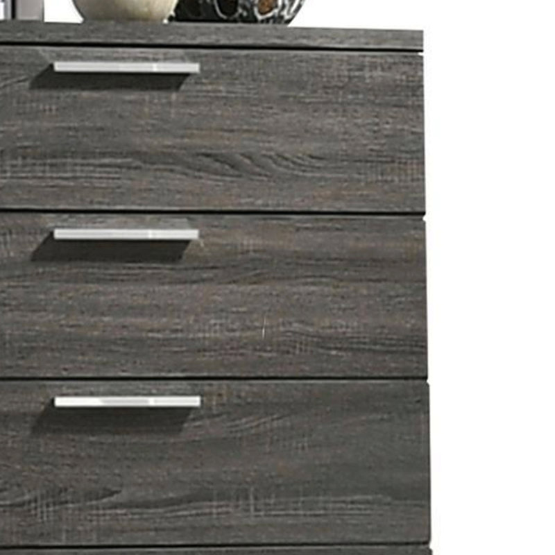 Commode à finition chêne gris