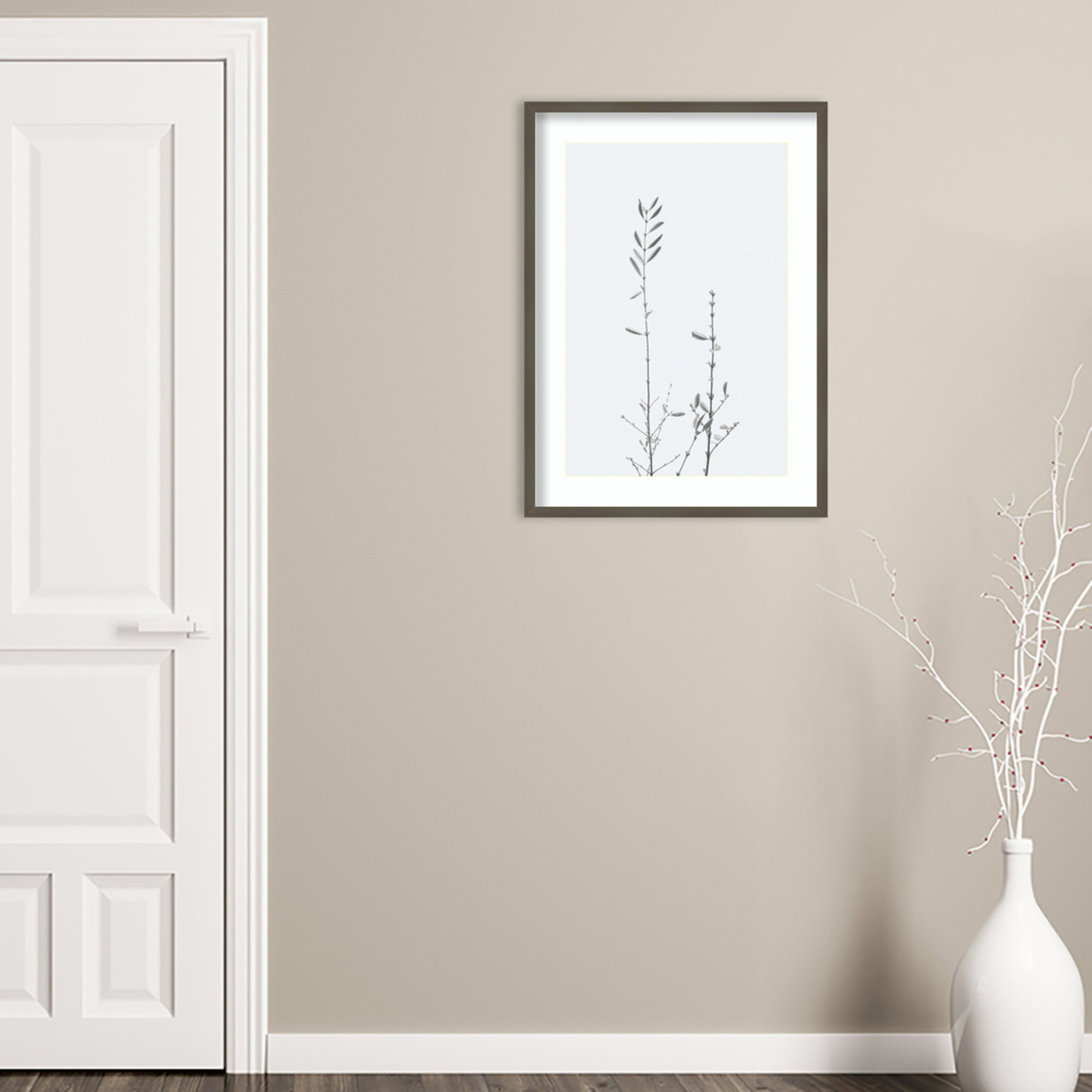 Adela Retro Tennessee Botanical Print No 2 Framed On Paper by Adela Photograph, Gray, 33" H x 24" W x 1" D