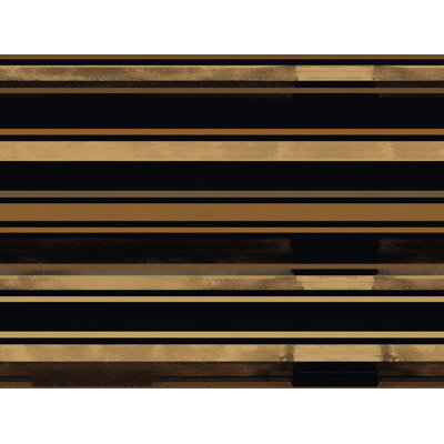 Horizontal Stripes Machine Printed Throw Blanket