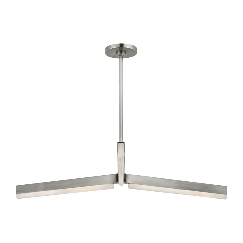 Linea LED Chandelier, Antique Nickel
