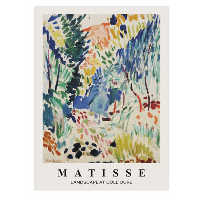 «Landscape and Nature Henri Matisse Landscape at Collioure», reproduction d'art non encadrée