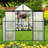 8x10ft Polycarbonate Greenhouse With Rainwater Drainage, Black Aluminum Stable Frame,-118640990