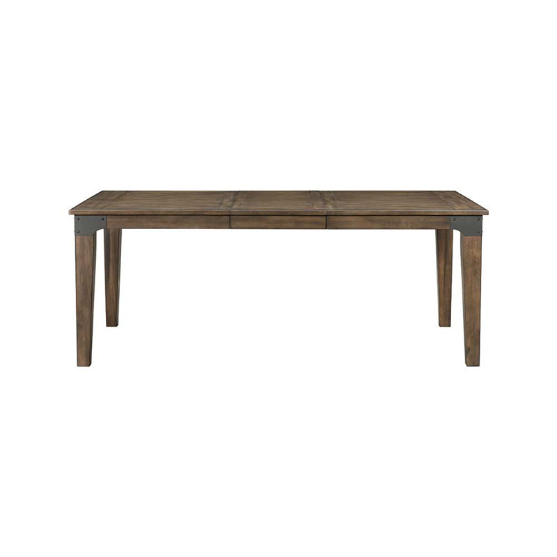Table large Keshan Whiskey River 60-78 "avec feuille, gris poudre