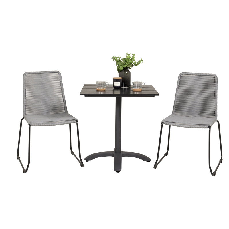 Eshan 2 - Person Patio Dining Set with Square Table