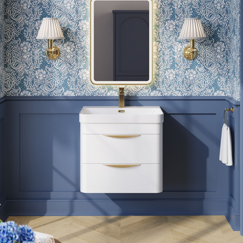 Parade 607 mm Bathroom Vanity, Gloss White