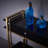 Gold Black Modern Console Table-611269059