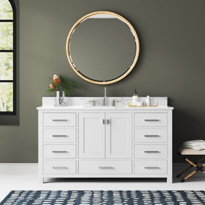 Meuble-lavabo simple 60 po avec plateau Souther