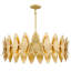 Luminaire suspendu feuille d'or 6 lumières Hayley