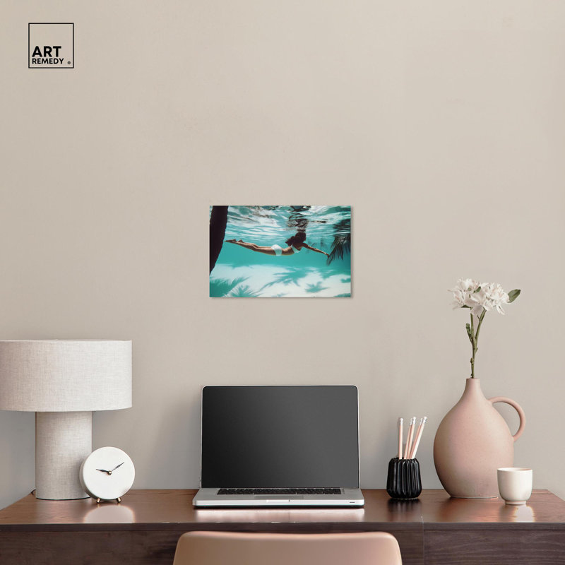 Art Remedy, photographie rétro sur toile, galerie tendue, beauté sous l'eau, Ne s’applique pas, Toile tendue