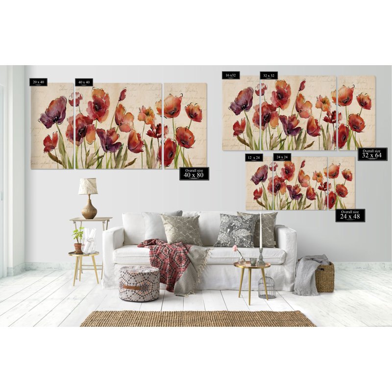 «Bow to Summer I», reproduction d'art sur toile, H 32 po x l 64 po x P 1,5 po
