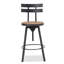 Tabouret de bar à hauteur réglable de style industriel