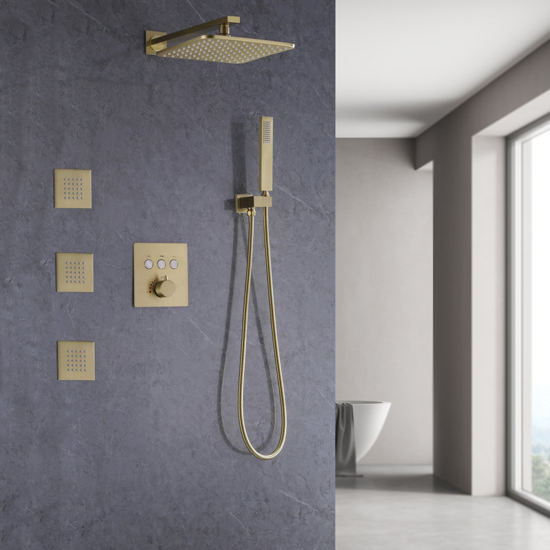 Thermostatic All-In-One Kit with Rough in-Valve