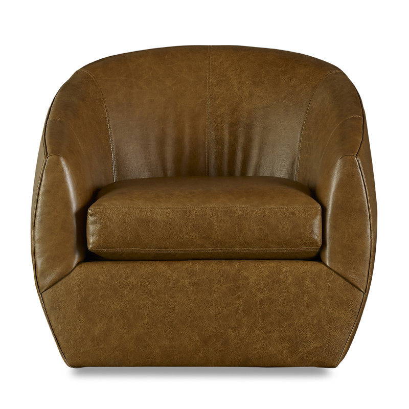 Kylie Leather Barrel Chair, Bray