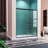 54"W x 72"H Double Sliding Shower Door With 1/4'' Clear Tempered Glass-101837367