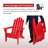 Breeona Wood Folding Adirondack Chairs with Folding Table Set-91603881