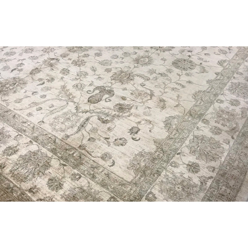 Ziegler Wool Oriental Area Rug in Beige
