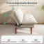 Canapé-lit futon convertible capitonné 66 po Serta-894021143