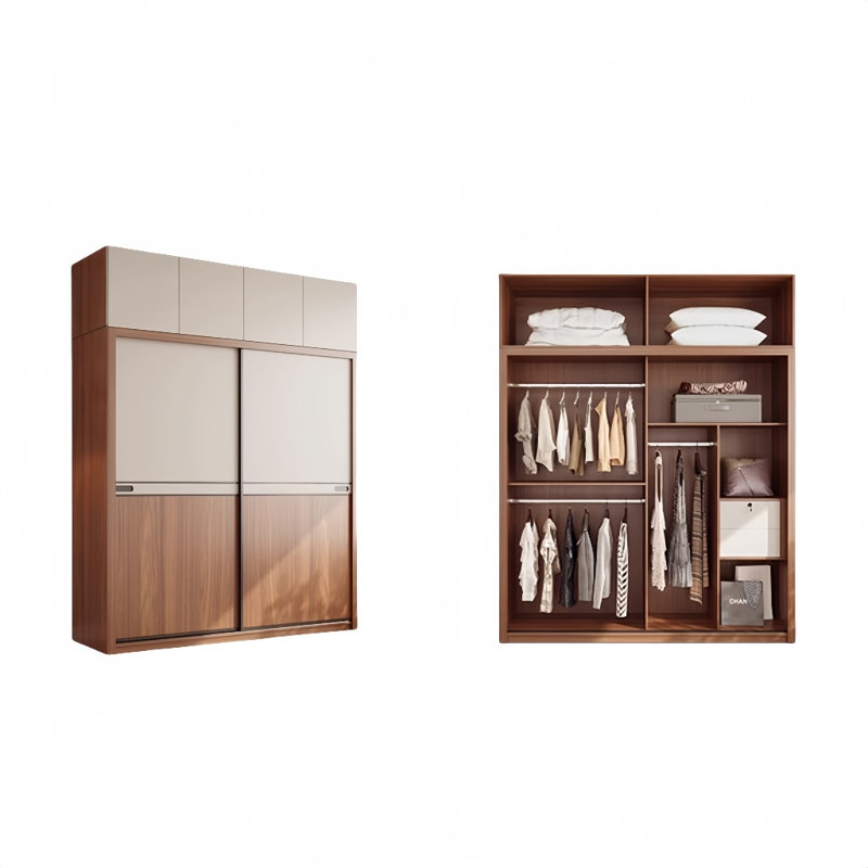 Garde-robe simple bicolore, H 102 po x l 79 po x P 24 po