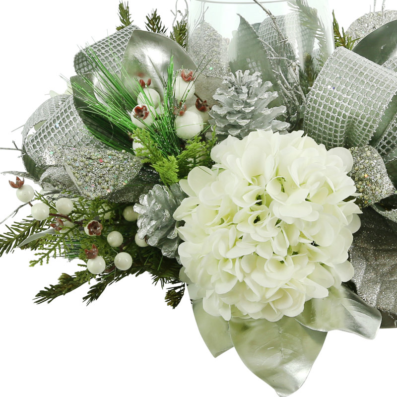 Hydrangea Centerpieces in Vase