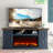 Knighten TV Stand For TVs Up To 78" With Fireplace Included-1661995584
