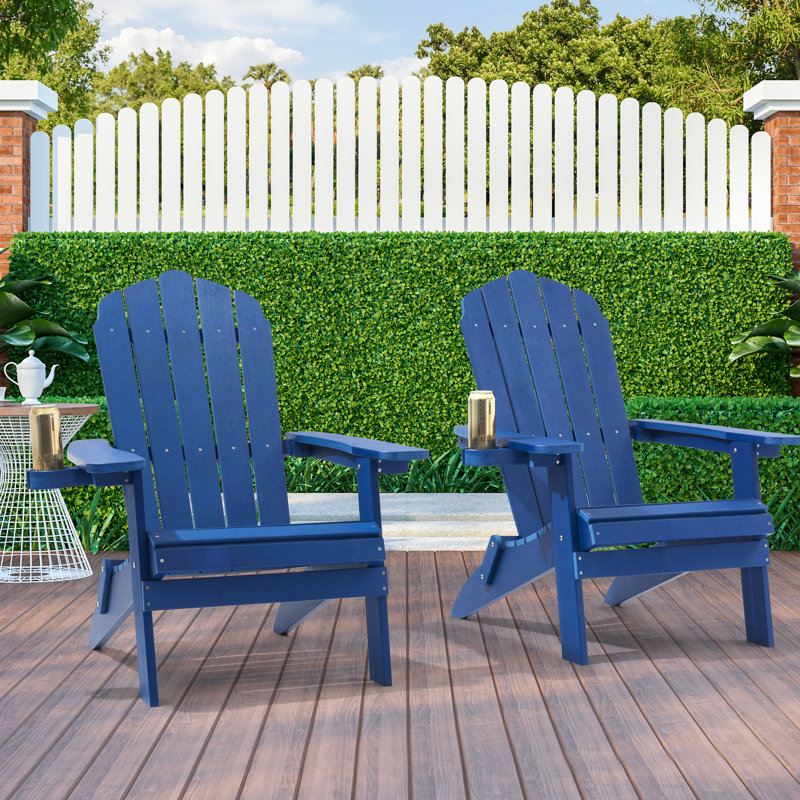 Adirondack pliable et résistant aux intempéries, Bleu marine