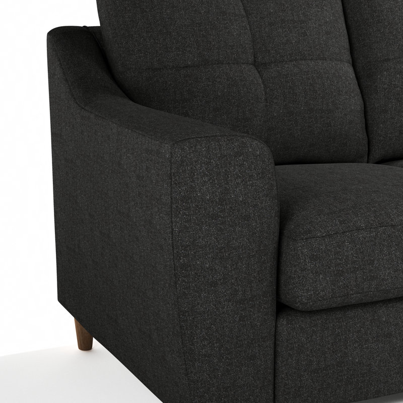 Espitia 3 Seater Corner Chaise, Charcoal, Right Hand Facing