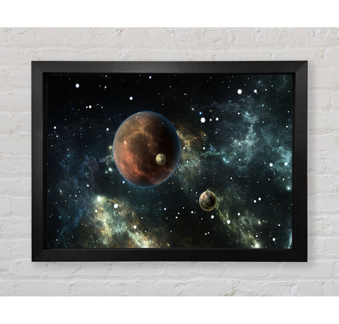 Planets In The Dark Skies - Einzelne Bilderrahmen Kunstdrucke