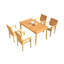 Leveb Outdoor 5 - Piece Teak Dining Set