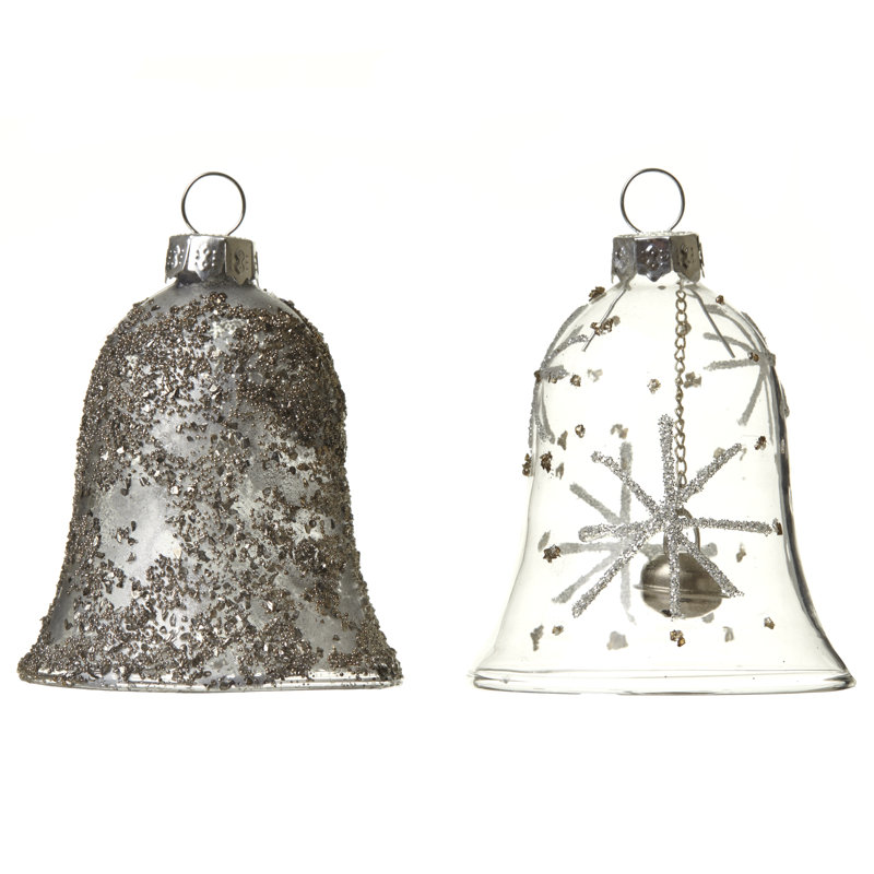 8cm Glass Holiday Shaped Ornament