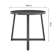 COSCO 4 - Person Round Outdoor Dining Set with Bar Cart