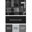 Tapis gris / noir en laine et polyester à tissage machine abstrait-1687270444