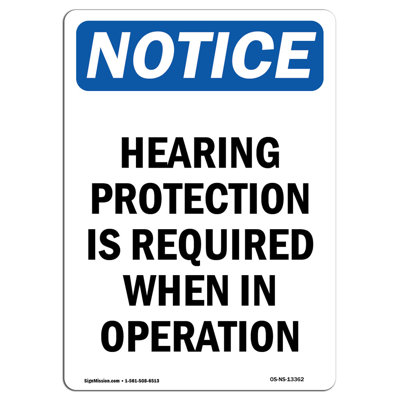 Hearing Protection is Required Sign