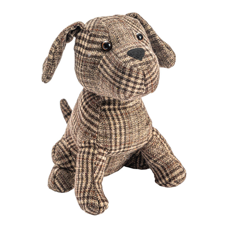 Nicola Spring - Milo the Dog Door Stop - 19 x 26.5cm - Brown