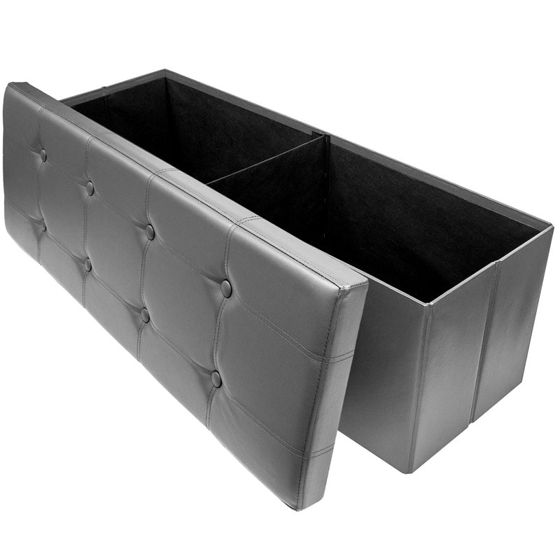 Folding Storage Ottoman